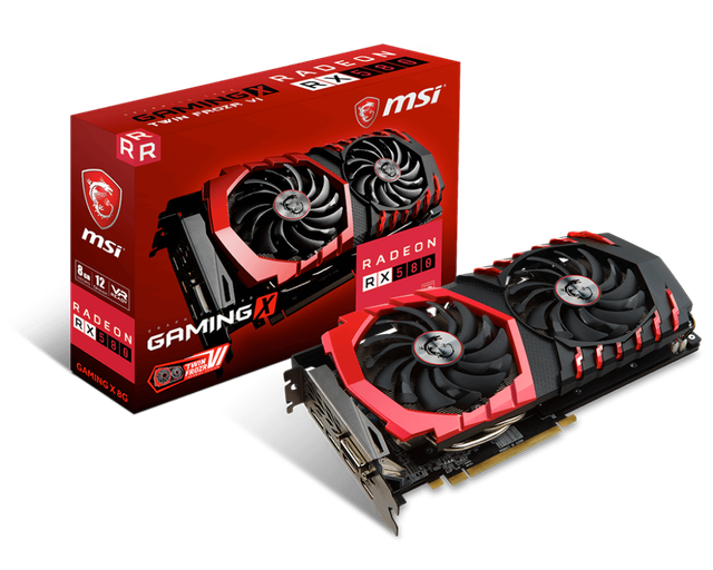 Видеокарта MSI Radeon RX 580 GAMING X 8G - Фото 1 Видеокарта MSI Radeon RX 580 GAMING X 8G - изображение 1
