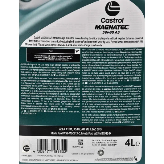 Олива моторна Castrol Magnatec A5 5W-30 (4л.) - изображение 2