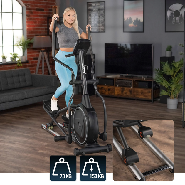 Орбитрек переднеприводный Hop-Sport HS-160CF Stage до 150 кг (Шаг 56 см) Bluetooth - изображение 10