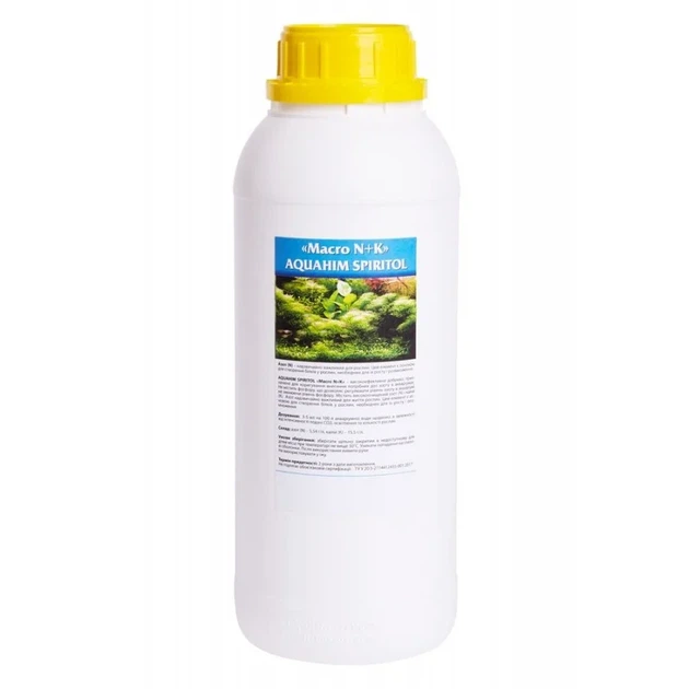 Добриво Aquahim Spiritol Macro N+К, 1 л MANK1000 - Фото 1 Добриво Aquahim Spiritol Macro N+К, 1 л MANK1000 - изображение 1