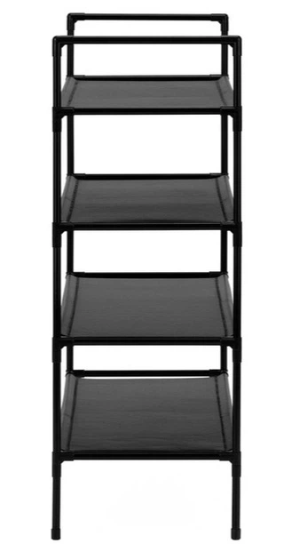 Stojak na buty SPRINGOS HA7549 4 poziomy 75 x 72 x 28 cm Czarny (5908455306997) - obraz 8