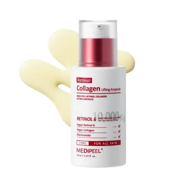 Лифтинг-ампула Medi Peel Retinol Collagen Lifting Ampoule с ретинолом и коллагеном 50 мл - изображение 5