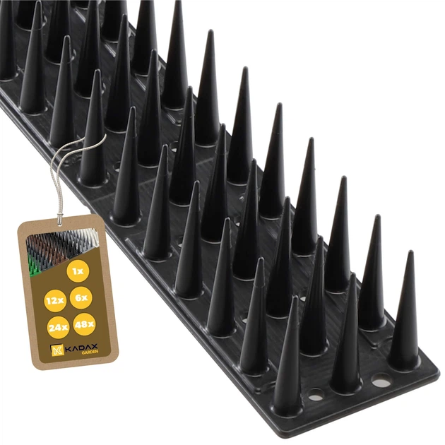 Шипи для відлякування птахів Kadax Arcas 48 шт Чорні (K588) - зображення 2