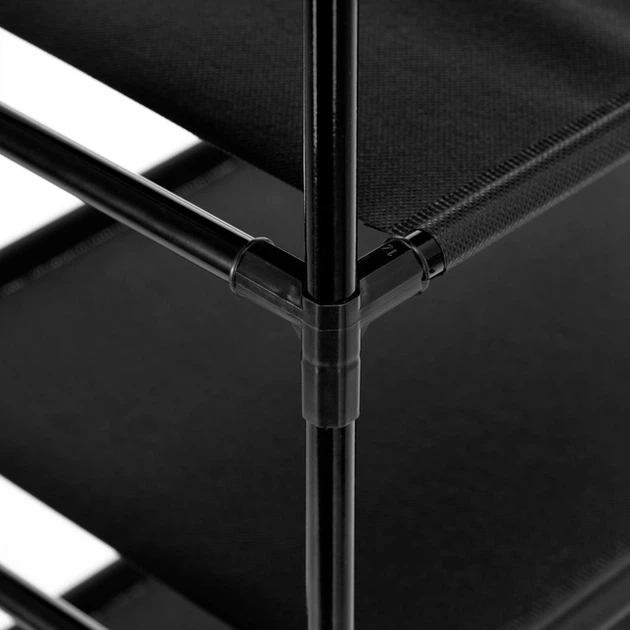 Stojak na buty SPRINGOS HA7550 10 poziomów 178 cm Czarny (5908455307000) - obraz 6