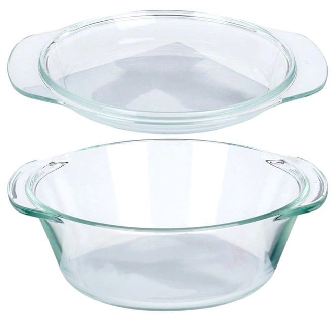 Naczynie Vilde żaroodporne z pokrywką szklane Przezroczyste 1.4 l / 430 ml (5904316471026) - obraz 2