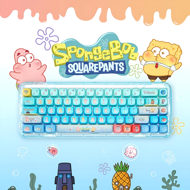 Набір кейкапів SpongeBob SquarePants для клавіатур, 148 штук - зображення 3