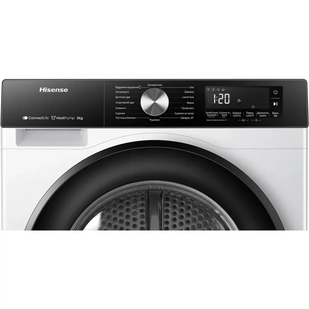 Сушильна машина HISENSE DH3S802BW3/UA - Фото 6 Сушильна машина HISENSE DH3S802BW3/UA - изображение 6