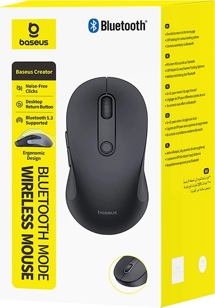 Mysz Baseus F02 Bluetooth Black (6932172693350) - obraz 2