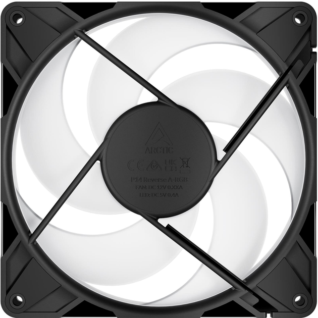 Набір вентиляторів Arctic P14 Pro Reverse ARGB 3 Pack Black (ACFAN00327A) - зображення 5