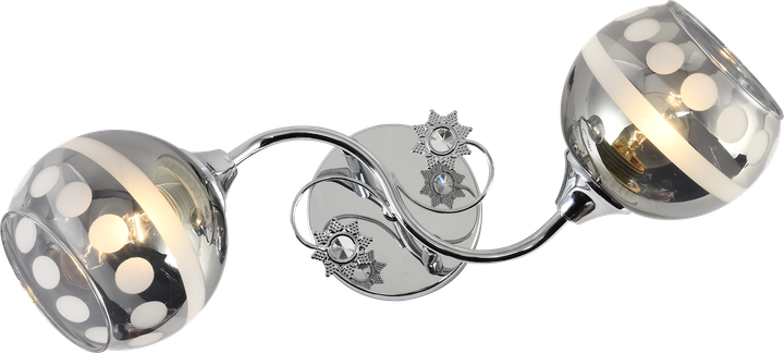 Декоративная люстра INTEREES IS XA1379/2 Chrome на 2 плафона - Фото 3 Декоративная люстра INTEREES IS XA1379/2 Chrome на 2 плафона - изображение 3