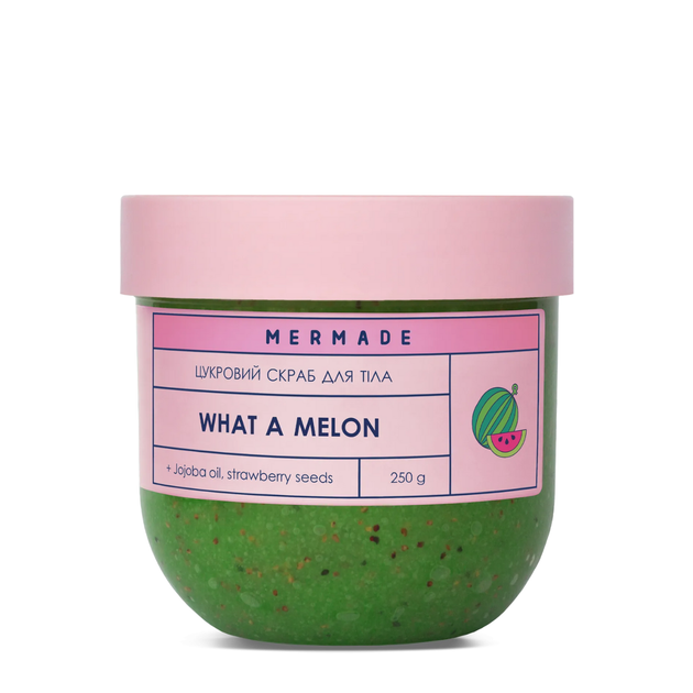 Скраб для тіла цукровий Mermade What a Melon аромат "Кавун" 250 г - Фото 3 Скраб для тіла цукровий Mermade What a Melon аромат "Кавун" 250 г - зображення 3