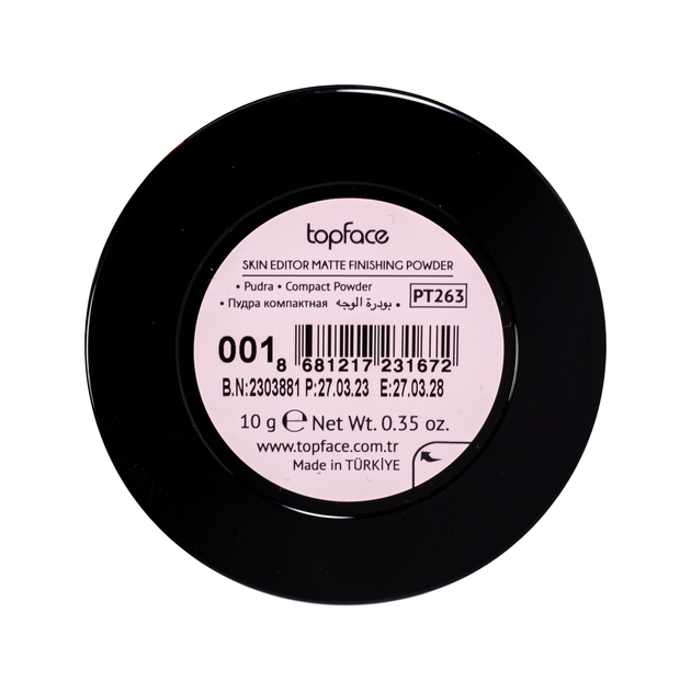 Пудра для лица topface Skin Editor Matte Finish № 01 - Фото 14 Пудра для лица topface Skin Editor Matte Finish № 01 - изображение 14