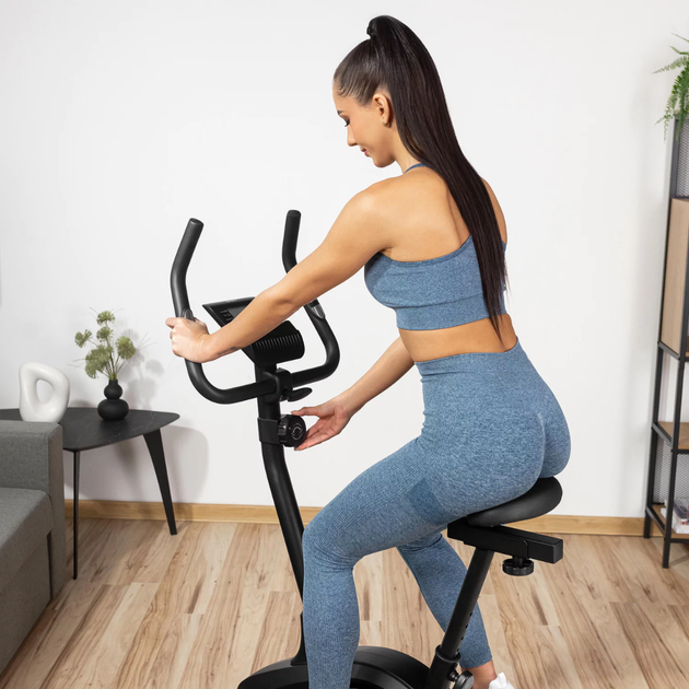 Велотренажер Gymtek XB1400 золотой. Магнитный, до 130 кг, 12 программ, для дома, кардио - изображение 5