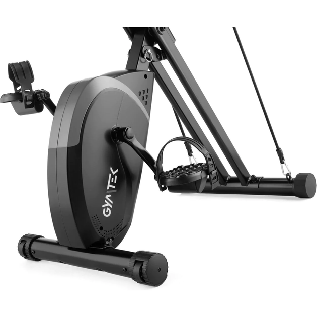 Велотренажер складаний Gymtek FX800 Grey з еспандерами до 120 кг (маховик 5 кг) - зображення 13