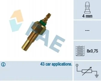 Датчик температури охолоджувальної рідини FAE 32170 Mazda 929, 626