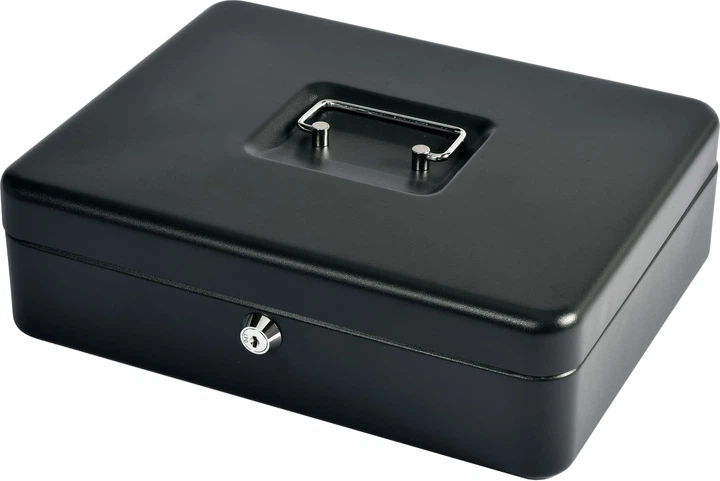 Kasetka na pieniądze BNT 90×240×300 mm Czarna 477410 (7392265526696) - obraz 2