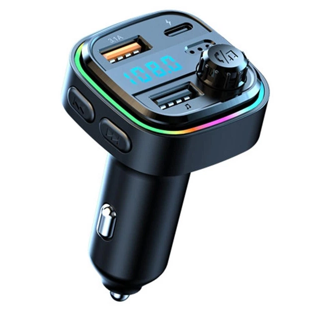 Блютуз адаптер фм модулятор в машину bluetooth FM трансмітер для авто Car MP3 C26 автомобільний аудіо передавач трансміттер mp3 плеєр USB гучномовець hands free швидка автомобільна зарядка зарядка телефону для музики - зображення 8