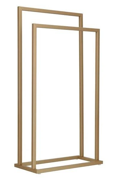 Stojak na ręczniki SPRINGOS HG0069 dwuramienny Złoty (5907719475820) - obraz 2