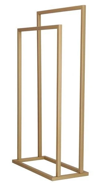 Stojak na ręczniki SPRINGOS HG0069 dwuramienny Złoty (5907719475820) - obraz 3