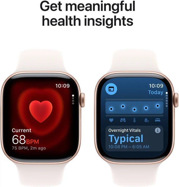 Смарт-годинник Apple Watch Series 11 GPS 46mm Rose Gold Aluminium Case with Light Blush Sport Band - M/L (MEV74) - зображення 5