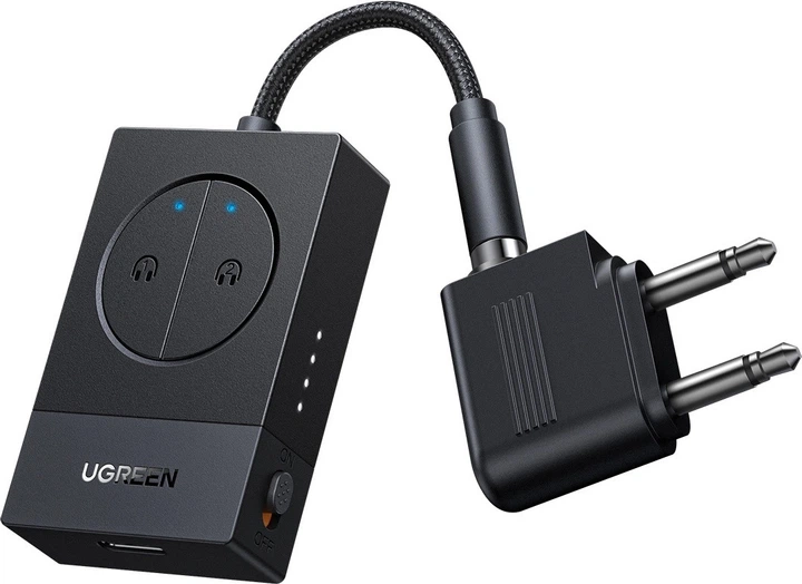 Odbiornik Ugreen BT305 Bluetooth 5.4 Transmitter Black (6941876267064) - obraz 3