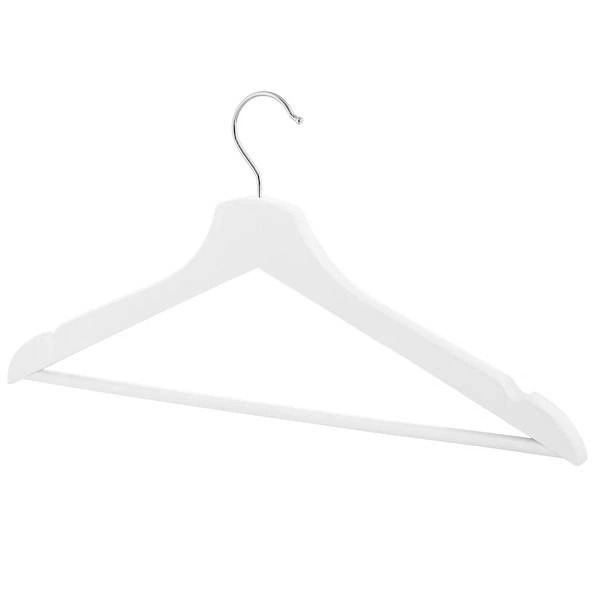 Вішалки для одягу Springos HG0059 дерев'яні 20 шт Білі (5907719451930) - зображення 2