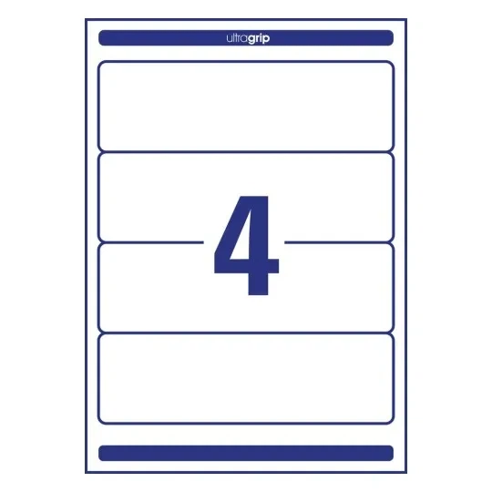 Etykiety na grzbiety segregatorów Avery Zweckform 59×192 mm Krótkie/szerokie Białe 40 szt L6061-10 (4004182617618) - obraz 2