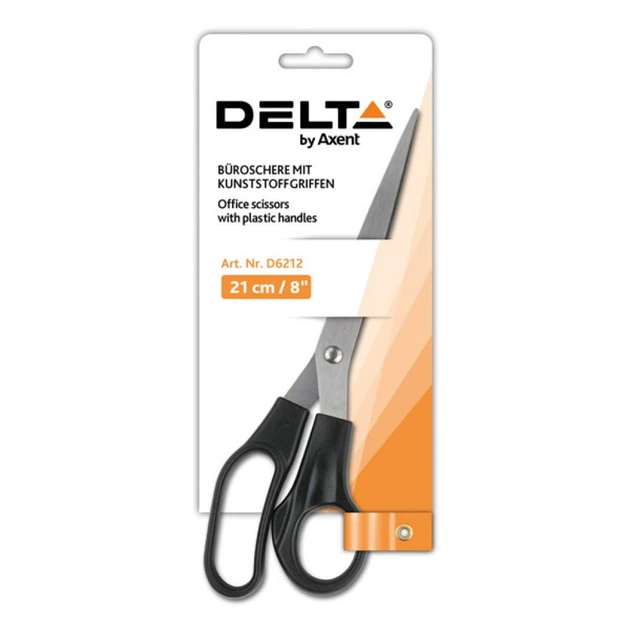 Ножницы Delta by Axent 21см, black (D6212) - изображение 2
