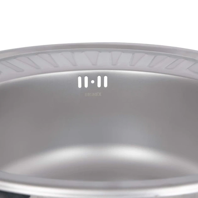 Кухонна мийка Brinex 5745 0,8 мм Satin (BRIN5745SAT08) - Фото 7 Кухонна мийка Brinex 5745 0,8 мм Satin (BRIN5745SAT08) - зображення 7