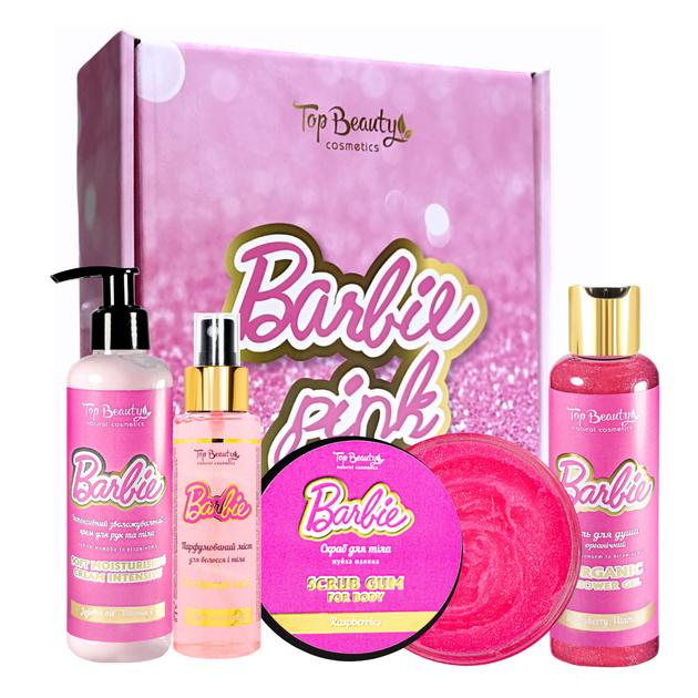 Подарунковий набір косметики для жінок Top Beauty “Barbie pink”, 4 продукти - Фото 1 Подарунковий набір косметики для жінок Top Beauty “Barbie pink”, 4 продукти - изображение 1