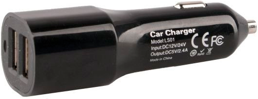 Автомобільний зарядний пристрій SmartGPS LS01 Dual USB 2.4 A (5905279820517) - зображення 2