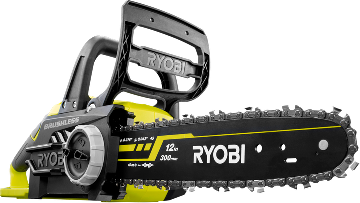 Пила ланцюгова акумуляторна Ryobi OCS1830 18В ONE+ шина 30см Oregon безщіткова 2.7кг без АКБ та ЗП (5133002829) - Фото 2 Пила ланцюгова акумуляторна Ryobi OCS1830 18В ONE+ шина 30см Oregon безщіткова 2.7кг без АКБ та ЗП (5133002829) - изображение 2
