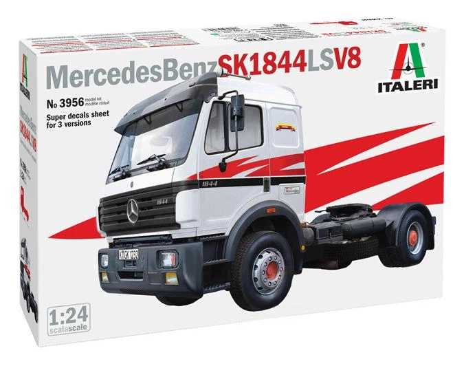 Збірна модель 1:24 вантажівка Mercedes Benz SK 1844 LS V8 Italeri 3956 - изображение 2