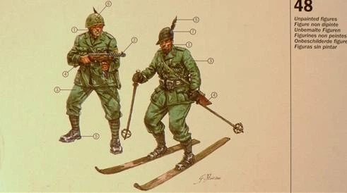 Фігури 1/72 Італійські гірські війська Альпіні Другої світової війни Italeri (I6059) - изображение 5