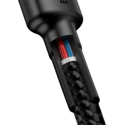 Дата кабель USB-C to USB-C 2.0m USB 3.1 3A grey-black Baseus (CATKLF-HG1) - изображение 6