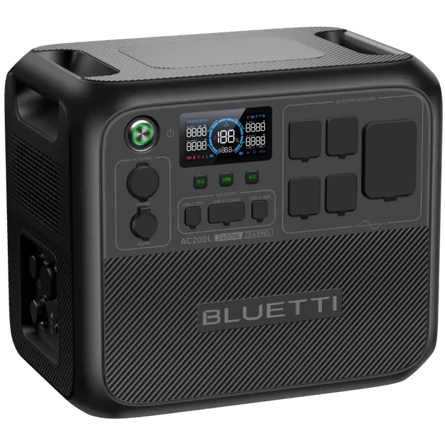BLUETTI AC200L — портативная электростанция 2400W / 2048Wh LiFePO4, быстрая зарядка, ИБП, солнечная зарядка до 1200W - зображення 2
