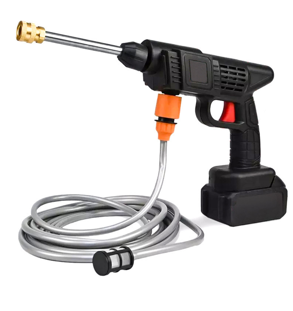 Мойка аккумуляторная высокого давления Cleaning Gun 8559 с кейсом 2 аккумуляторами 48 Вт Черный - Фото 3 Мойка аккумуляторная высокого давления Cleaning Gun 8559 с кейсом 2 аккумуляторами 48 Вт Черный - изображение 3