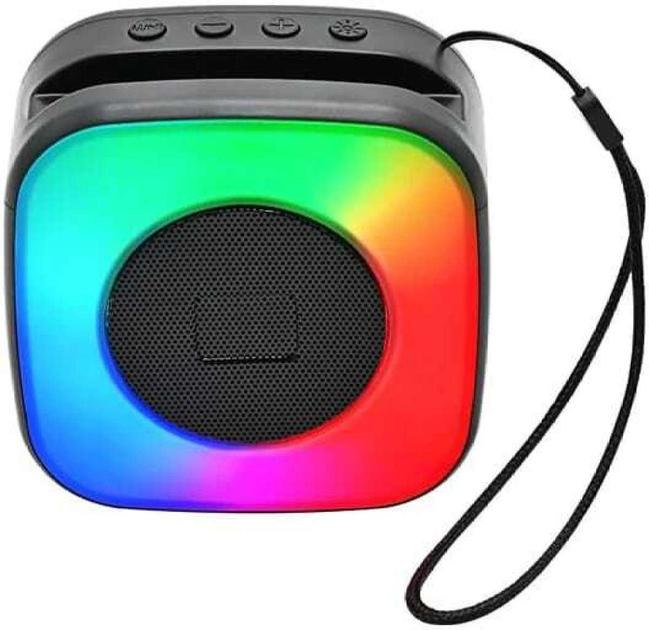 Колонка Bluetooth L011 портативная акустика с насыщенным звуком FM-радио и поддержкой USB microSD с RGB 5 Вт Черный - Фото 1 Колонка Bluetooth L011 портативная акустика с насыщенным звуком FM-радио и поддержкой USB microSD с RGB 5 Вт Черный - изображение 1
