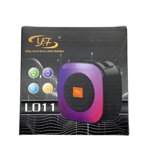 Колонка Bluetooth L011 портативная акустика с насыщенным звуком FM-радио и поддержкой USB microSD с RGB 5 Вт Черный - Фото 4 Колонка Bluetooth L011 портативная акустика с насыщенным звуком FM-радио и поддержкой USB microSD с RGB 5 Вт Черный - изображение 4