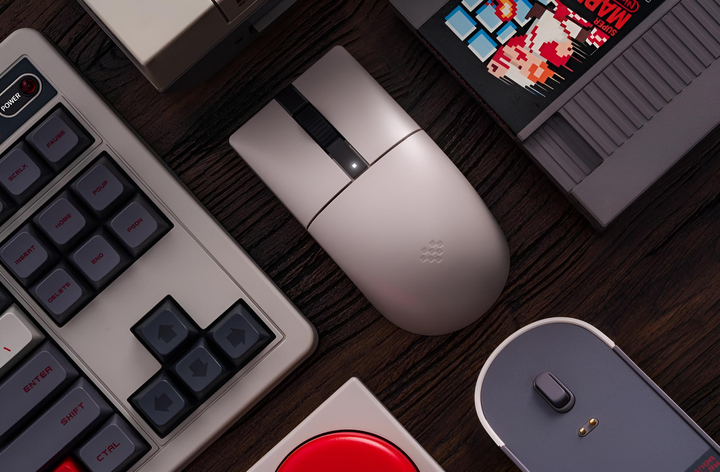 Мышь 8BitDo Retro R8 с зарядной док-станцией, 26000 DPI, с частотой опроса 4K, микропереключателями Kailh Sword GM X - N Edition - изображение 7