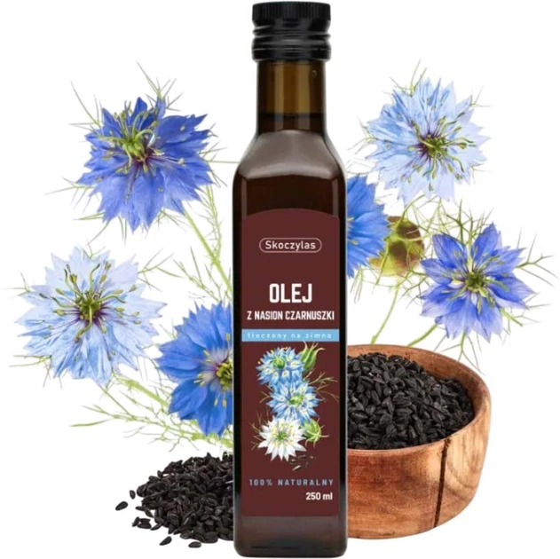 Olej z nasion czarnuszki Skoczylas nierafinowany 250 ml (5903631208263) - obraz 2