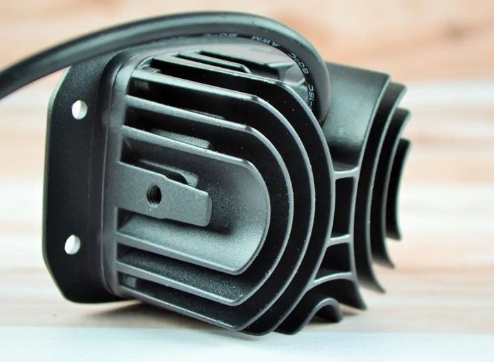 LED фара прямокутна лінзована (2шт) 40W ближній + дальній 12-24V (8,1x6,3x4СМ) фари на трактор МТЗ - зображення 4