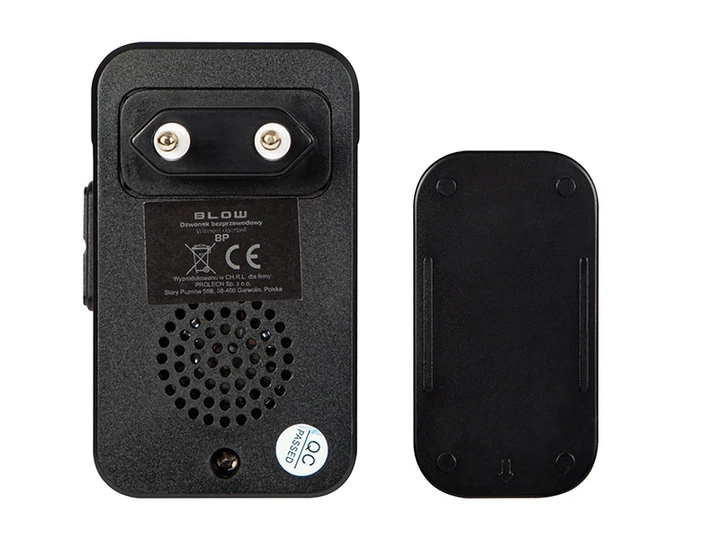 Бездротовий дверний дзвінок Blow 17-109 BP-11 Чорний (5900804146452) - зображення 3