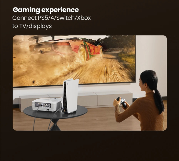 Кабель Ugreen HD171 HDMI V2.1 8K 60Hz 1m - Фото 7 Кабель Ugreen HD171 HDMI V2.1 8K 60Hz 1m - изображение 7
