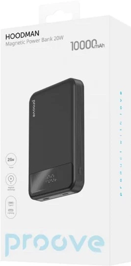 Powerbank Proove Hoodman Magnetic 10000 mAh 20W Black (PBH120010001) - obraz 2