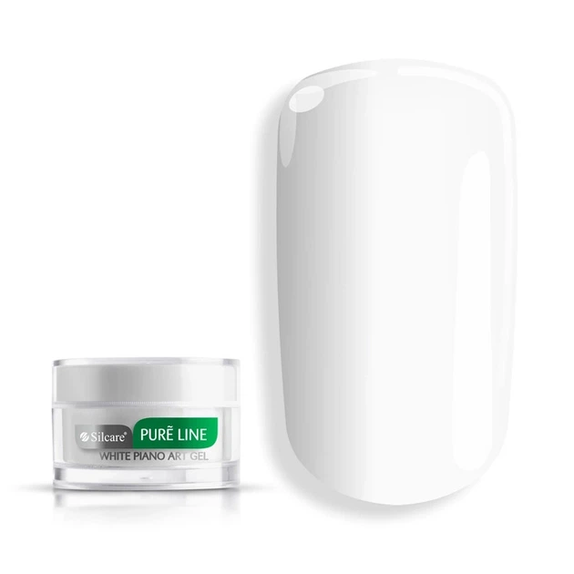 Гель для дизайну нігтів Silcare Pure Line White Piano Art Gel 10 г (5902560571196) - зображення 2