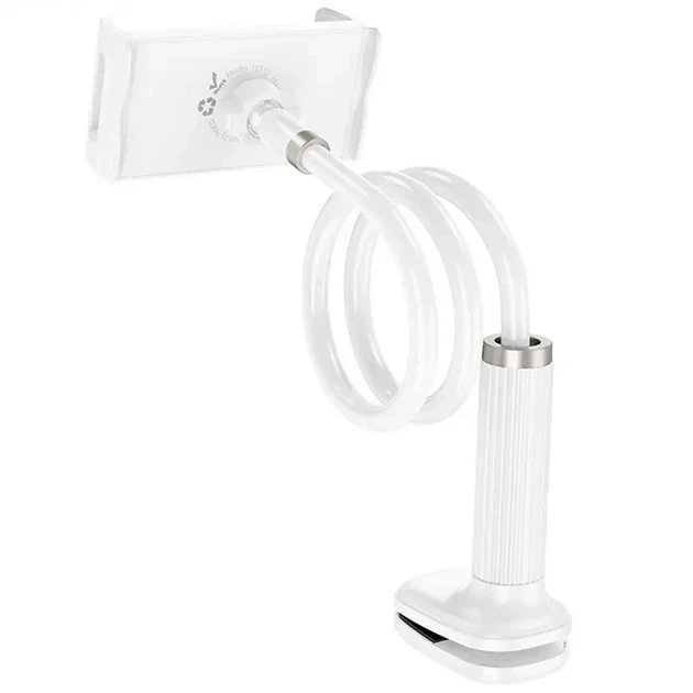 Кріплення для телефону Hoco HD10 Bamboo lazy stand білий - Фото 2 Кріплення для телефону Hoco HD10 Bamboo lazy stand білий - зображення 2