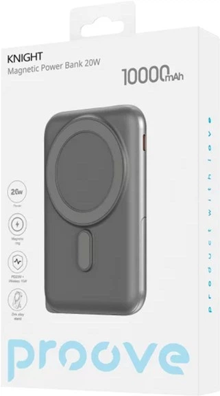 Powerbank Proove Knight 10000mAh 20W Dark gray (PBGI20012205) - obraz 2