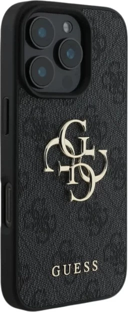 Панель Guess 4G Big Metal Logo для Apple iPhone 16 Pro Max Black (GUHCP16X4GMGGR) - зображення 3