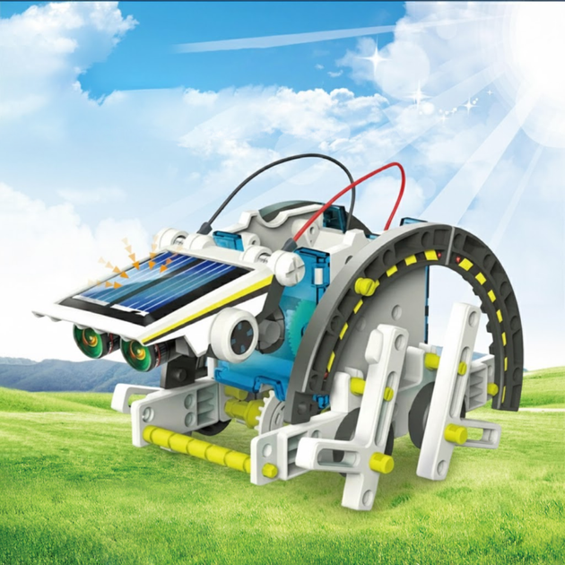 Электронный конструктор робот Solar Robot 13 в 1 на солнечных батареях - изображение 5